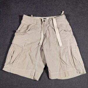 Polo Ralph Lauren Shorts Mens Size 30 Beige Cargo Military Surplus Utility Cinch